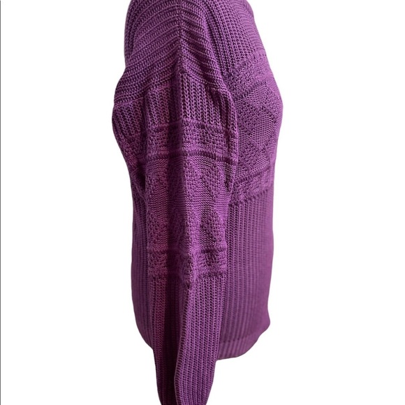 TONY LAMBERT Women's Pullover Cotton Sweater Size Medium *Made in USA* Purple - Picture 3 of 9